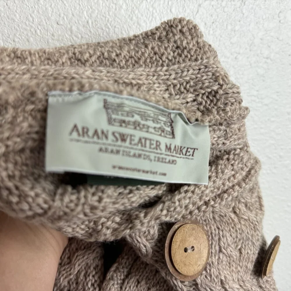 ARAN - Knit Cushion Cover 100% Merino Wool  IRELAND